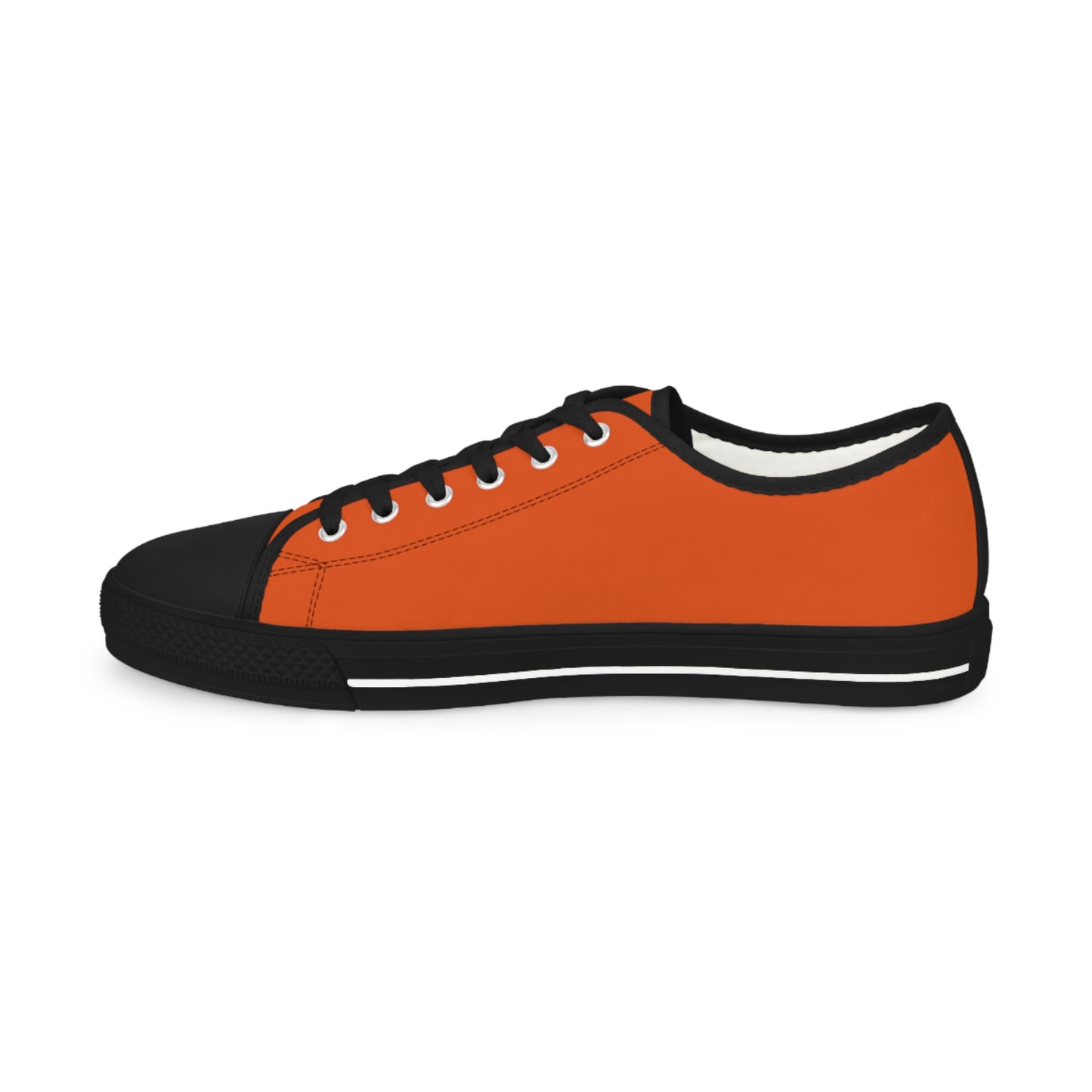 Men's Low Top Sneakers - Dark Orange US 14 Black sole
