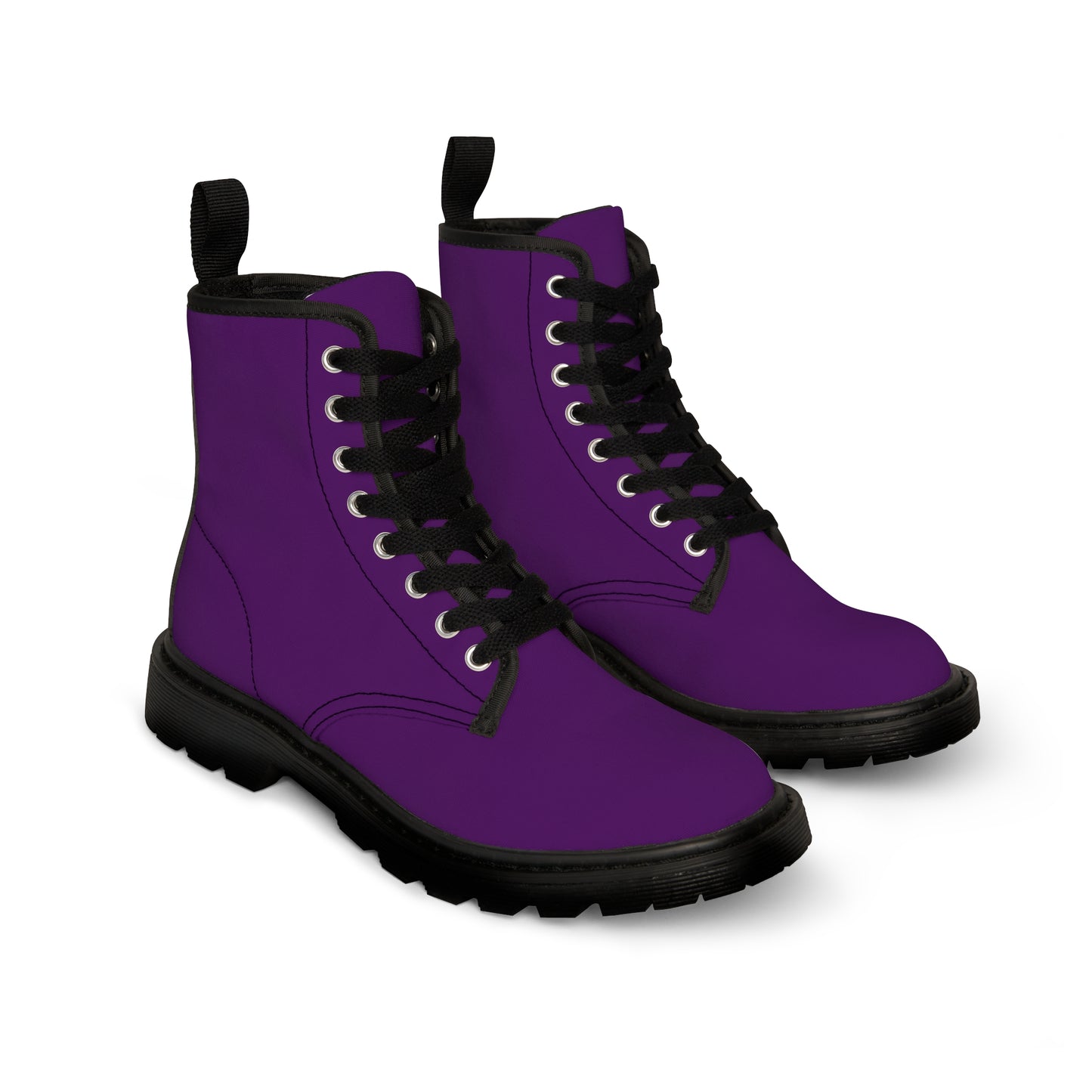 Men's Canvas Boots - Royal Purple US 10.5 Black sole