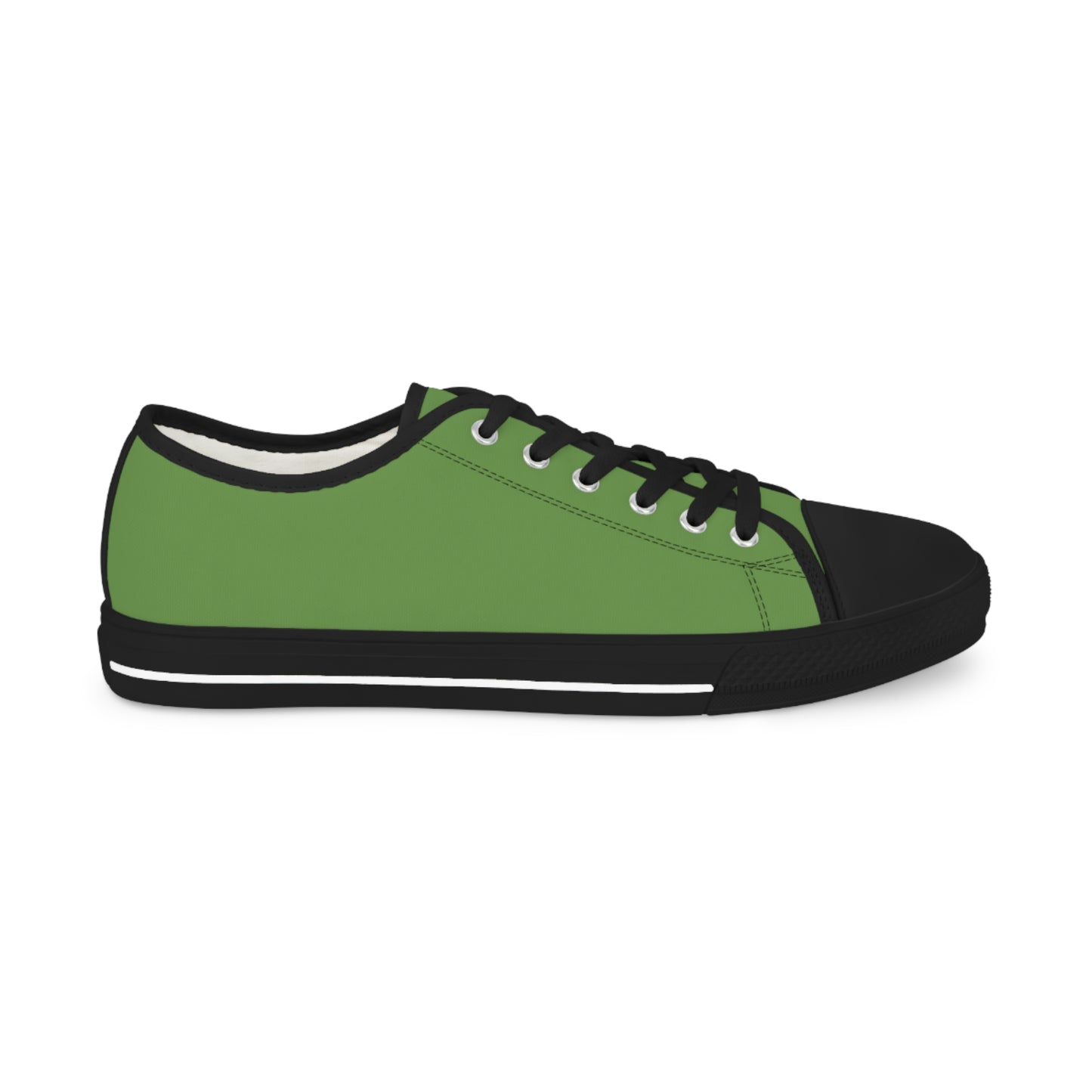 Men's Low Top Sneakers - Dark Olive US 14 Black sole