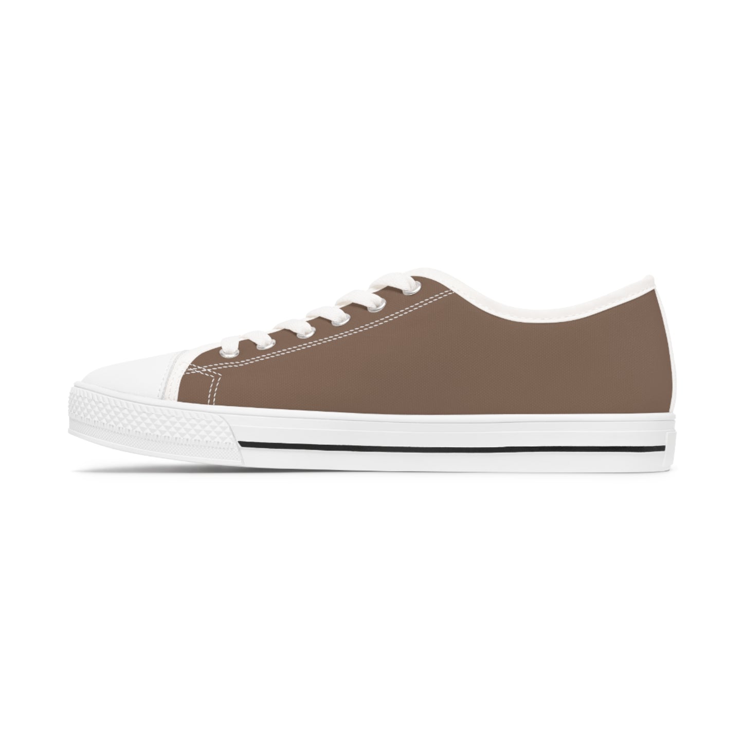 Women's Canvas Low Top Solid Color Sneakers - Latte Tan US 12 White sole