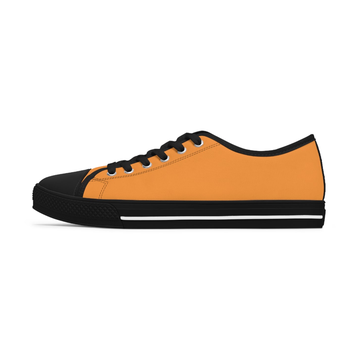 Women's Low Top Sneakers - Medium Orange US 12 White sole