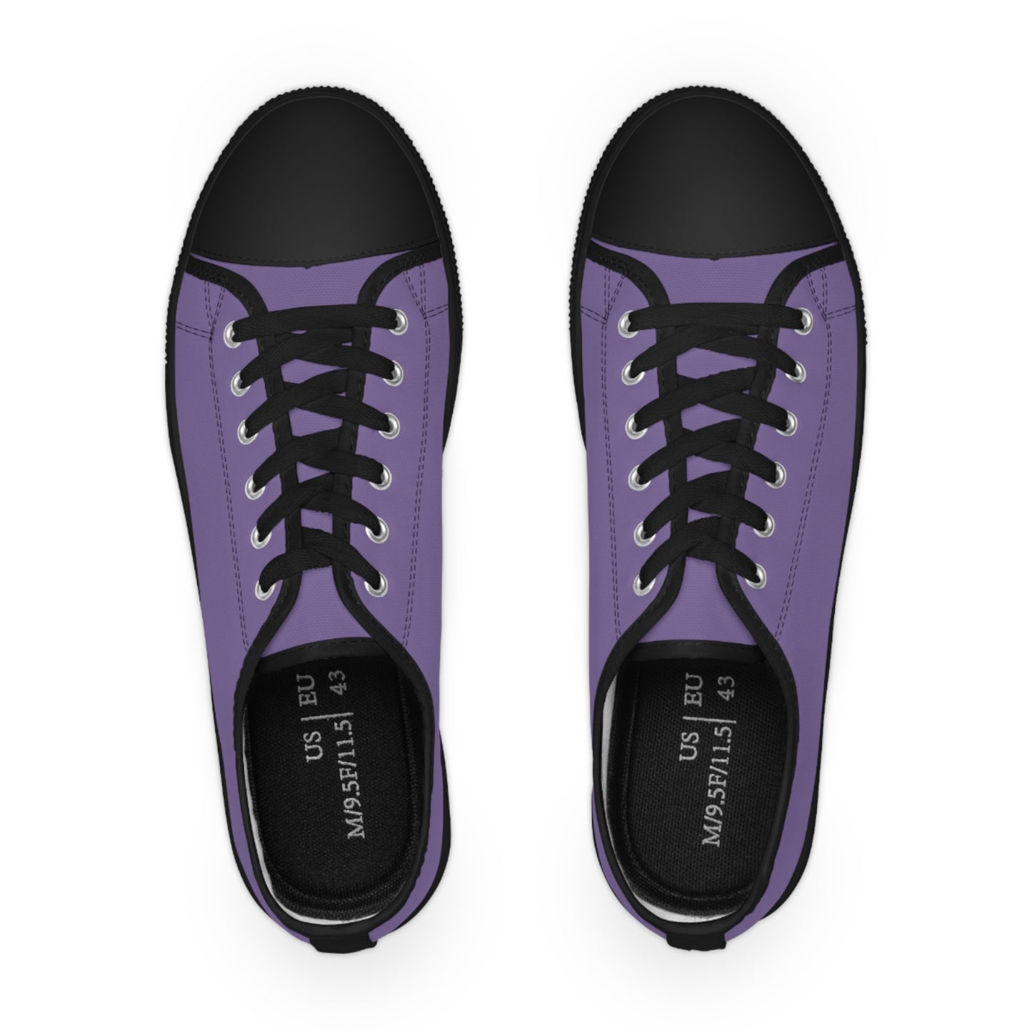 Men's Low Top Sneakers - Purple US 14 Black sole
