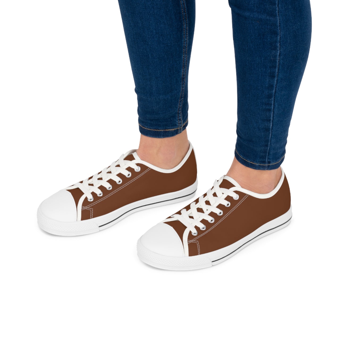 Women's Canvas Low Top Solid Color Sneakers - Rotten Orange US 12 White sole