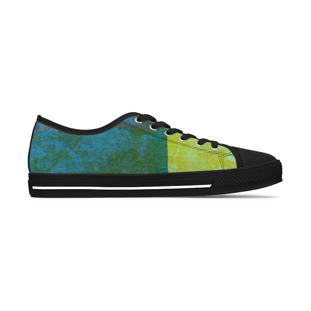 klasneakers Women's Canvas Low Top Abstract Art Sneakers - 02859