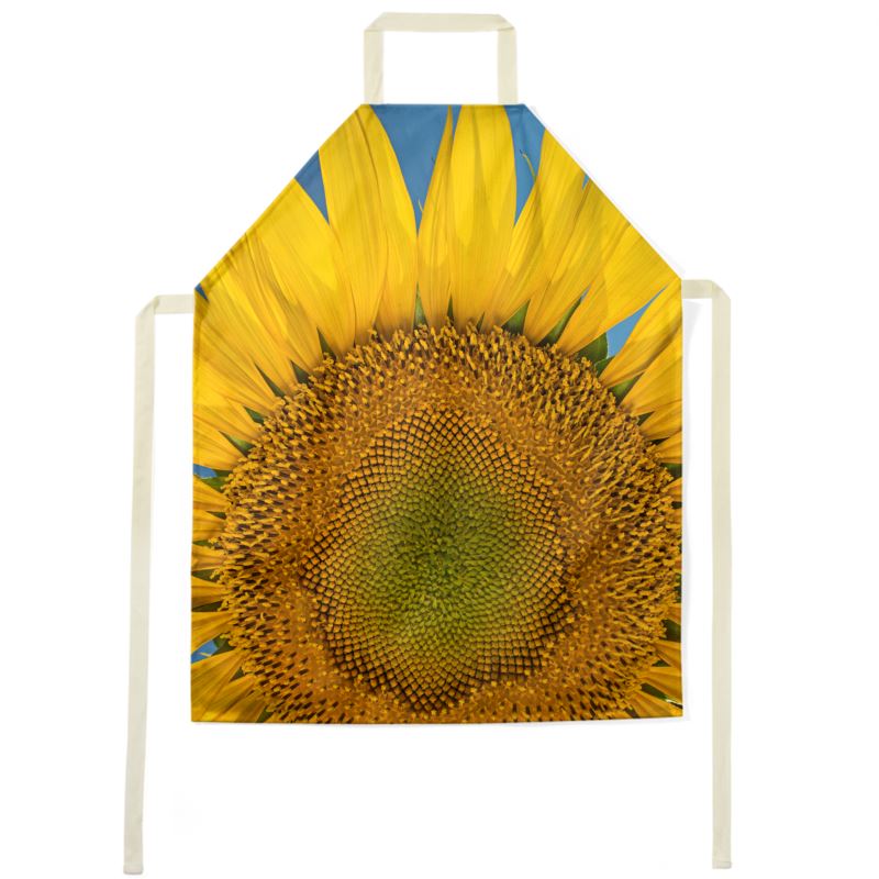 Sunflowers "Sunny" 36 inch Adult Apron Black