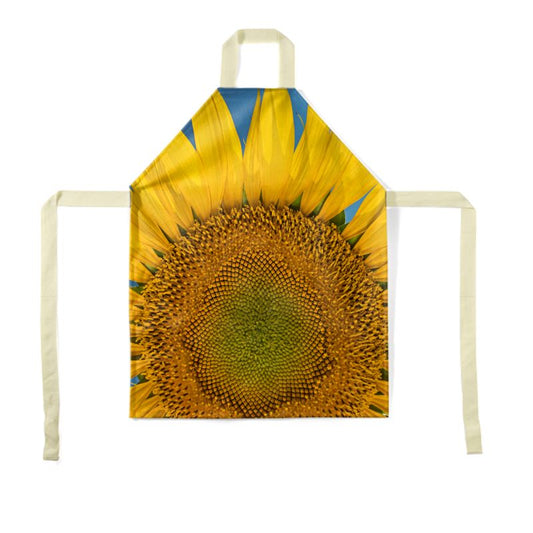 Sunflowers "Sunny" Children's Apron Black