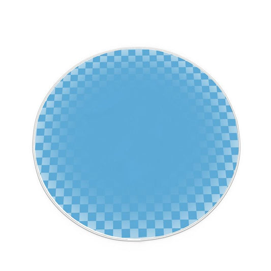 Sunflowers "Checkered Sky" 55" Tablecloth Round