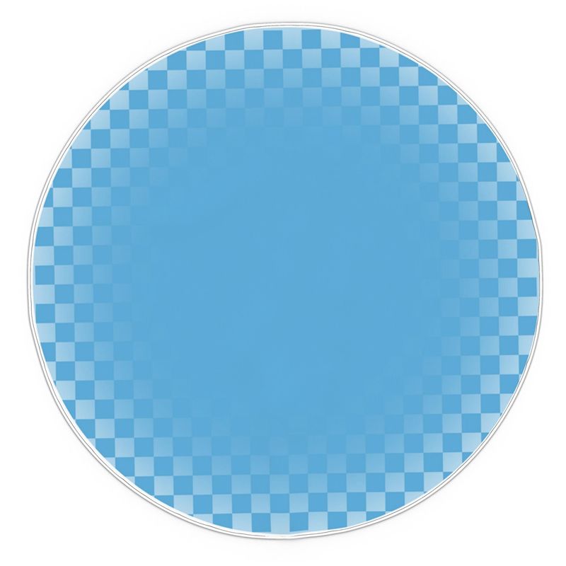 Sunflowers "Checkered Sky" 55" Tablecloth Round