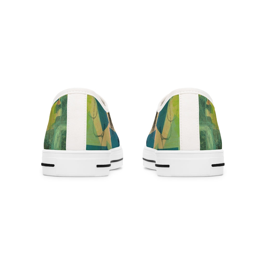 klasneakers Women's Canvas Low Top Abstract Art Sneakers - 02877
