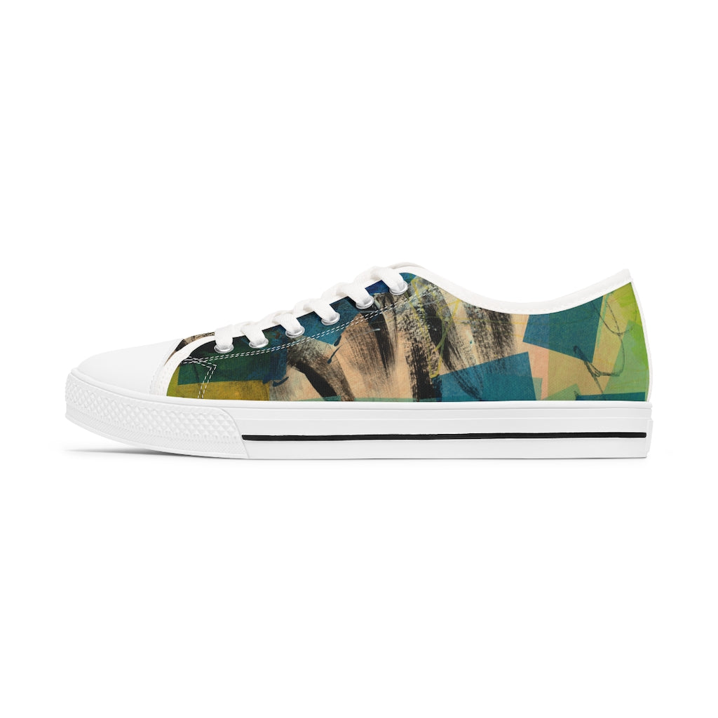klasneakers Women's Canvas Low Top Abstract Art Sneakers - 02877