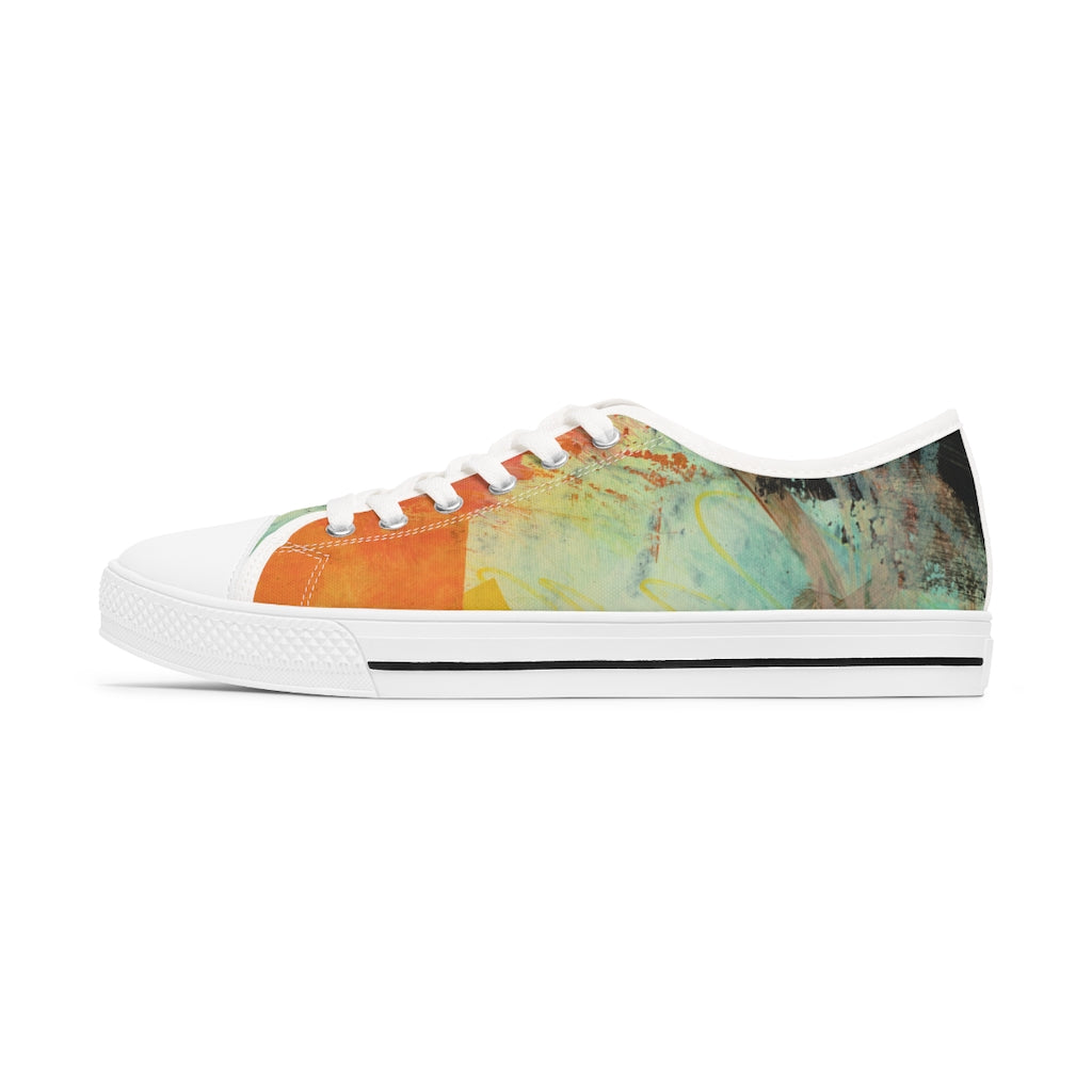 klasneakers Women's Canvas Low Top Abstract Art Sneakers - 02870