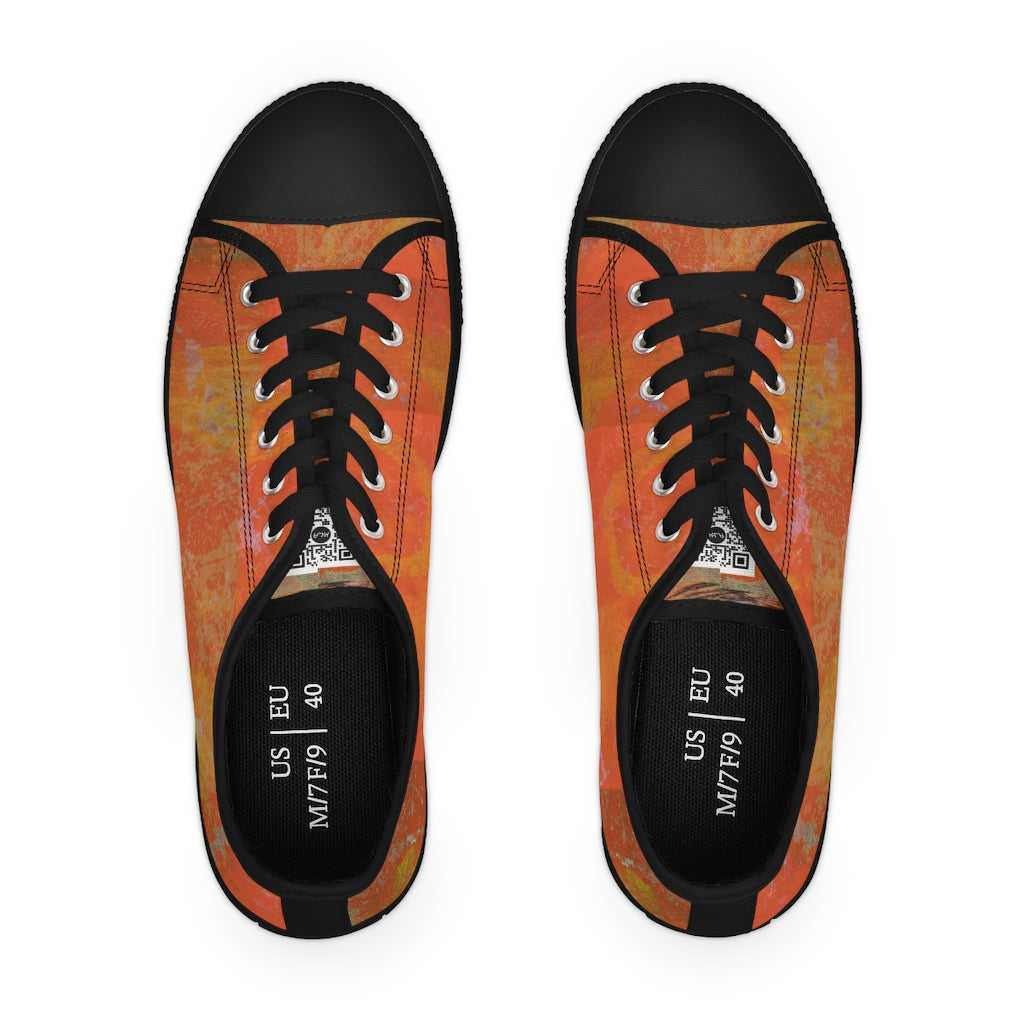 klasneakers Women's Canvas Low Top Abstract Art Sneakers - 02863