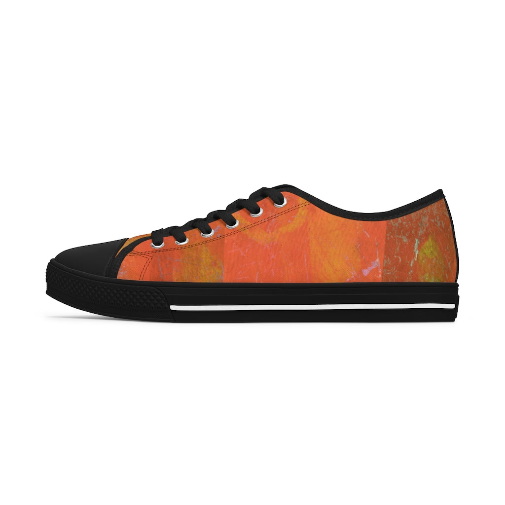 klasneakers Women's Canvas Low Top Abstract Art Sneakers - 02863