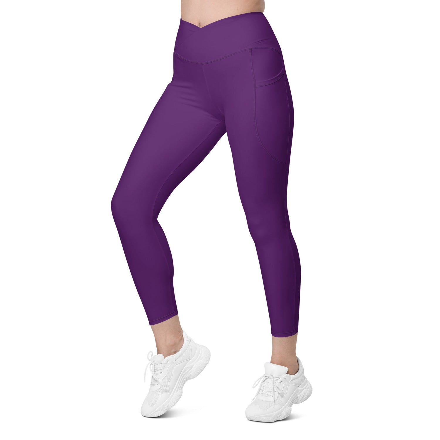 klasneakers KLA Crossover leggings with pockets - Royal Purple