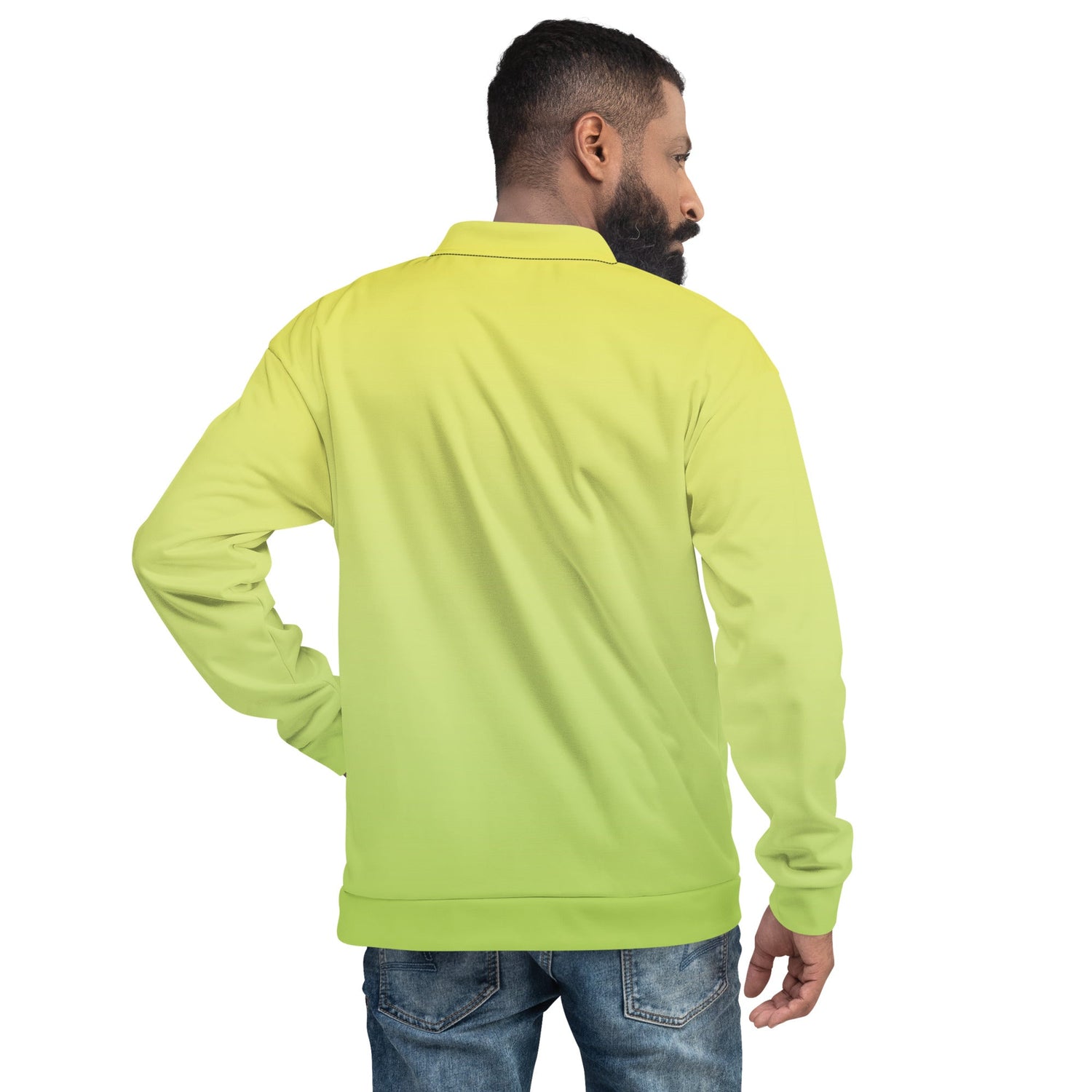 klasneakers KLA Unisex Bomber Jacket - Yellow to Green Ombre