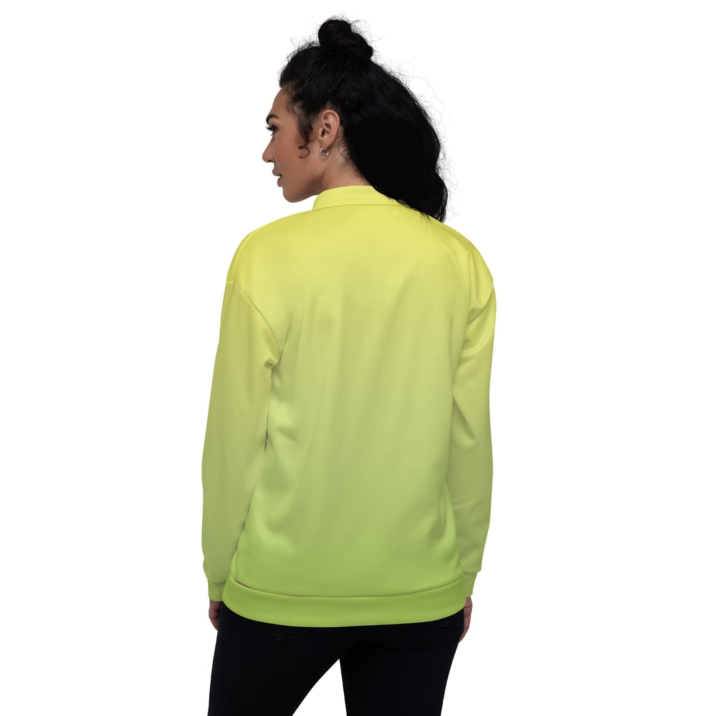 klasneakers KLA Unisex Bomber Jacket - Yellow to Green Ombre