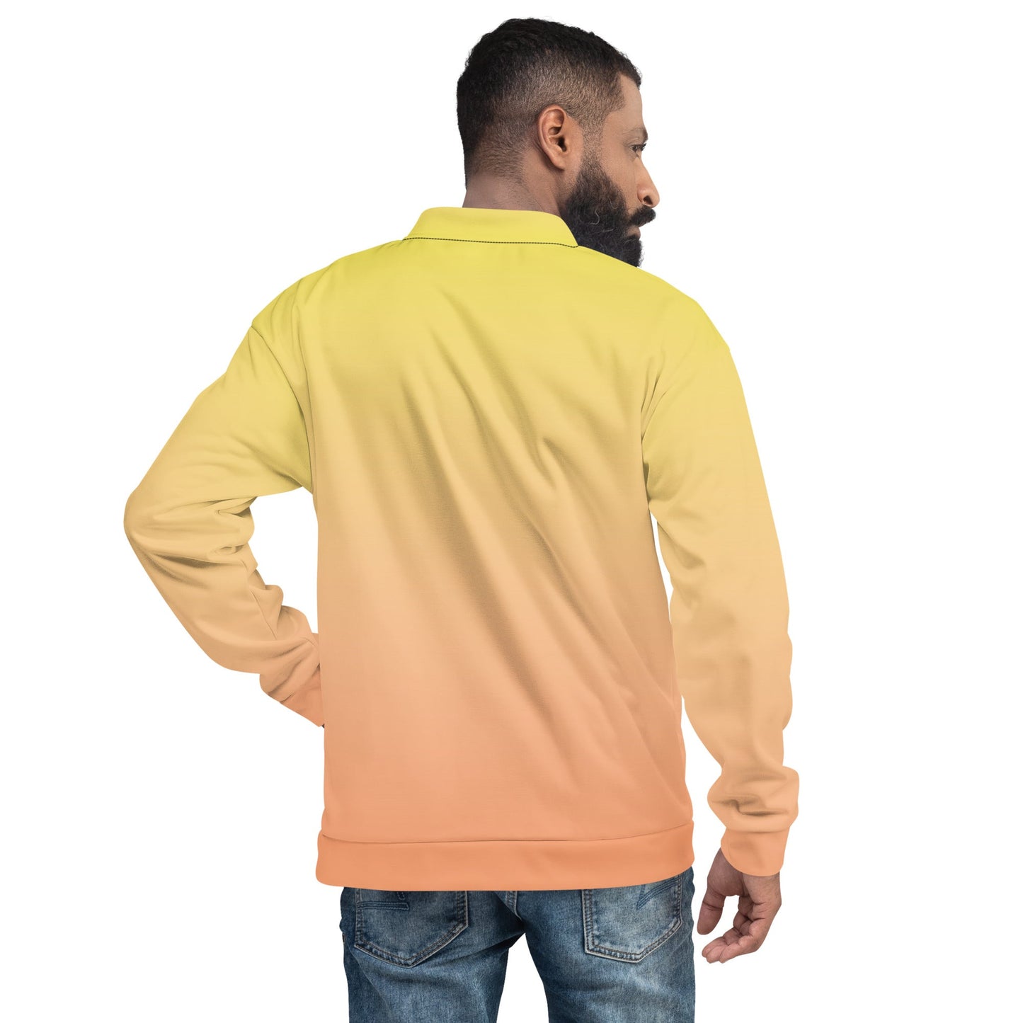 klasneakers KLA Unisex Bomber Jacket - Yellow to Peach Ombre