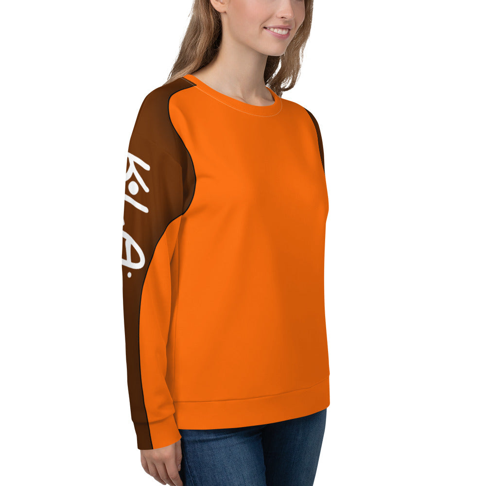 klasneakers KLA Unisex Sweatshirt - Electric Orange Graphic