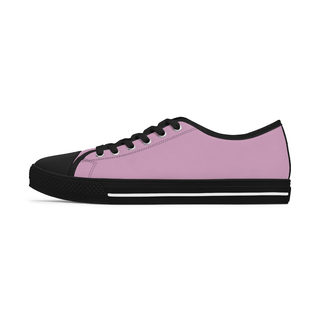 klasneakers Women's Canvas Low Top Solid Color Sneakers - Faded Bubblegum