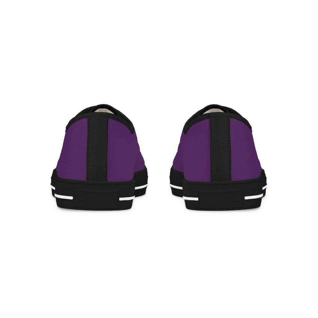 klasneakers Men's Canvas Low Top Solid Color Sneakers - Royal Purple