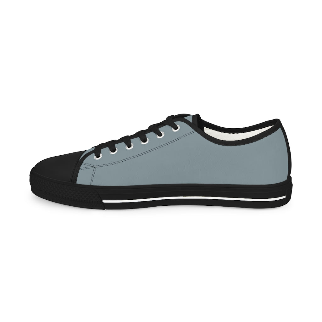 klasneakers Men's Canvas Low Top Solid Color Sneakers - Storm Gray