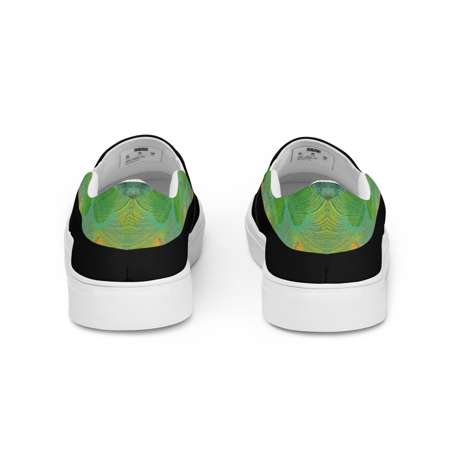 klasneakers Men’s slip-on canvas shoes - Green Skull