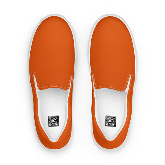 klasneakers Men’s slip-on canvas shoes - Dark Orange