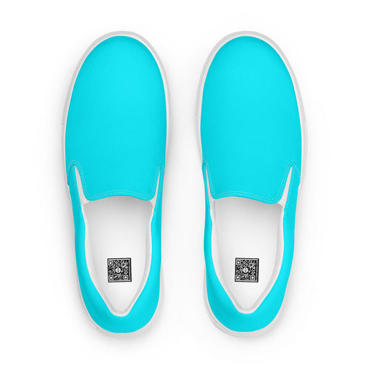 klasneakers Men’s slip-on canvas shoes - Cool Pool Aqua Blue