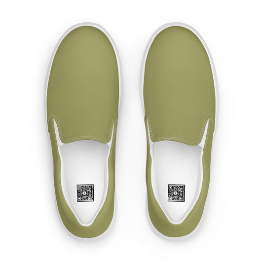 klasneakers Men’s slip-on canvas shoes - Light Moss