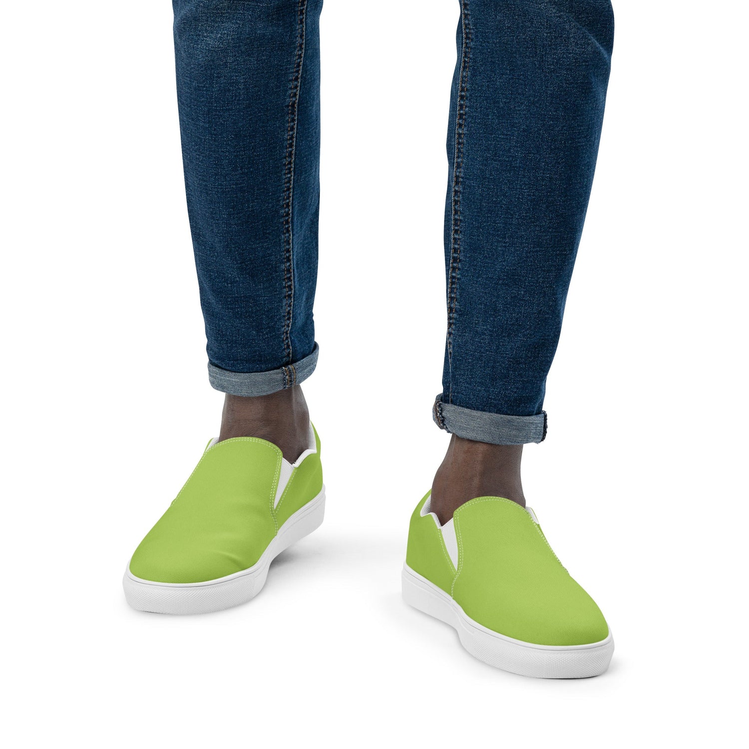 klasneakers Men’s slip-on canvas shoes - Light Olive