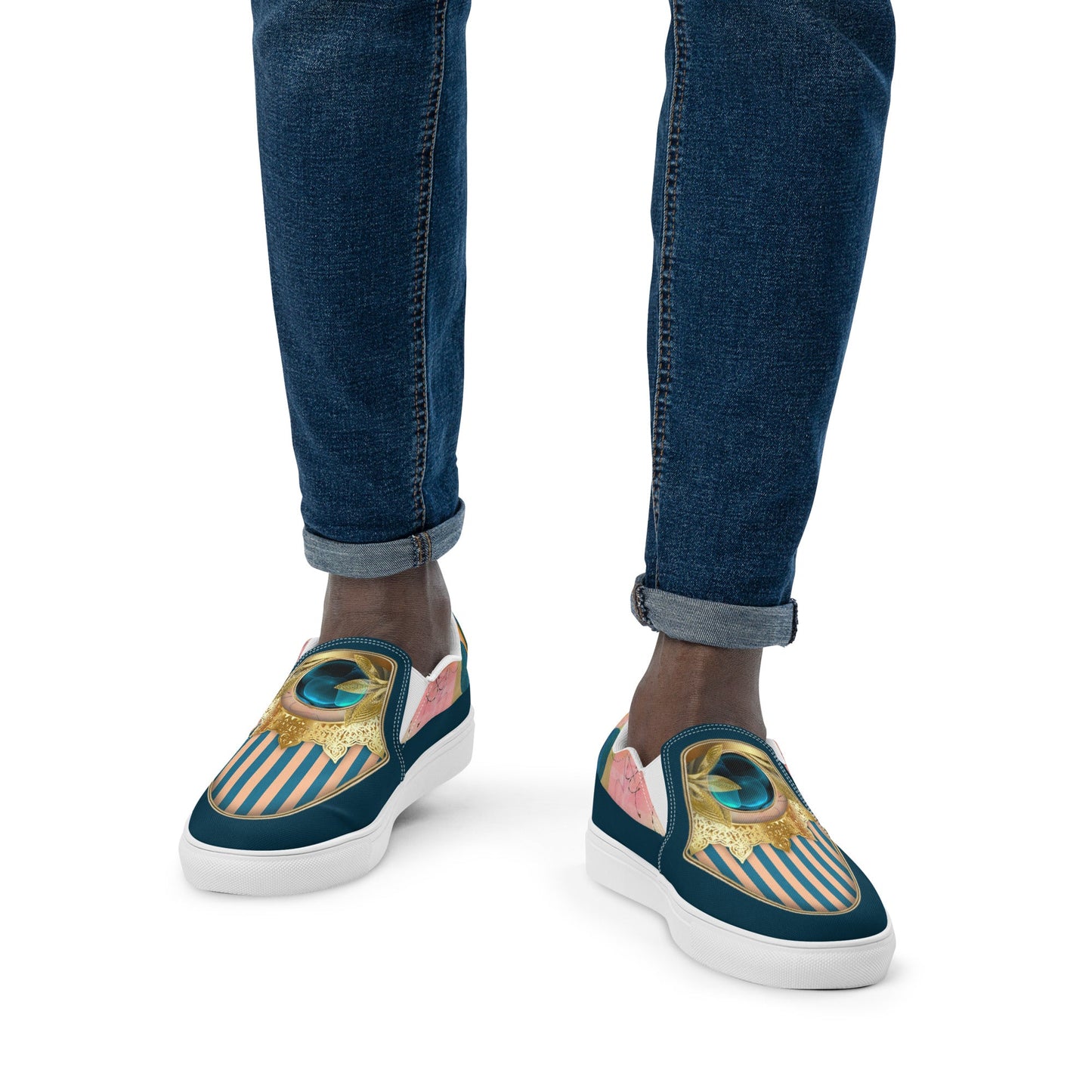 klasneakers Men’s slip-on canvas shoes - Blue Orb