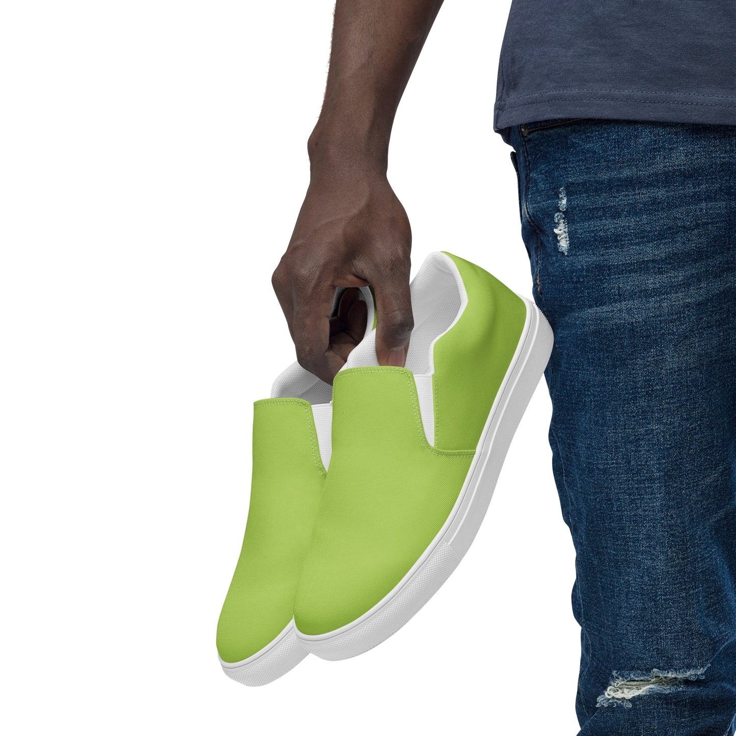 klasneakers Men’s slip-on canvas shoes - Light Olive