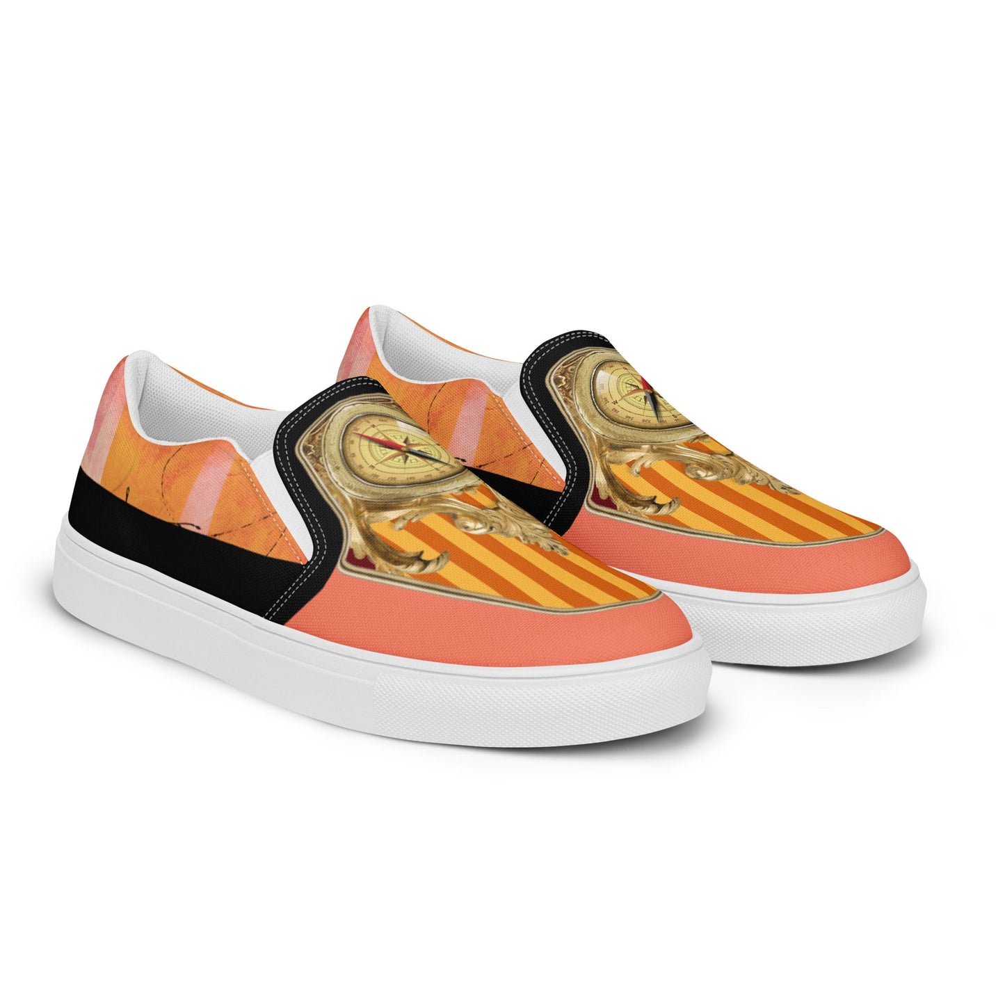 klasneakers Men’s slip-on canvas shoes - Gold Compass