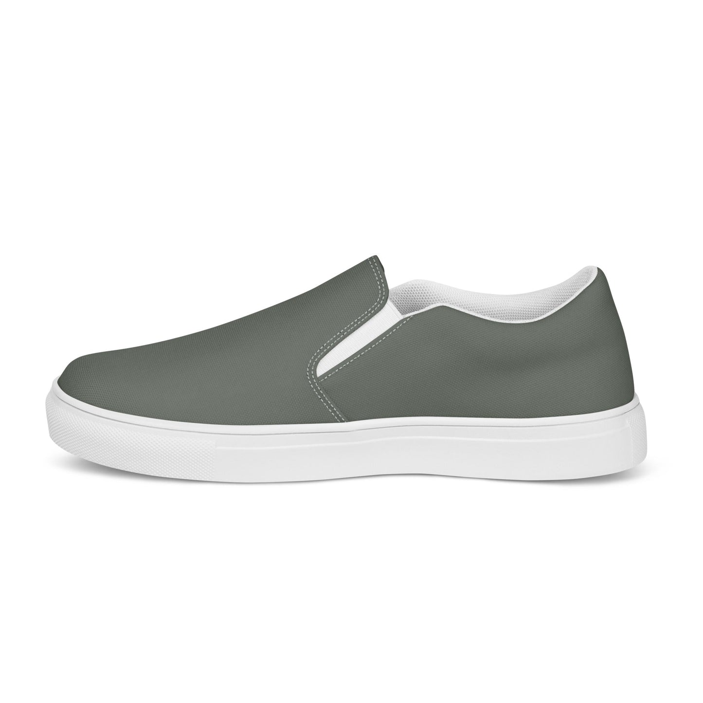 klasneakers Men’s slip-on canvas shoes - Olive Drab Gray