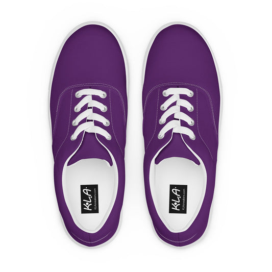 klasneakers Women’s lace-up canvas shoes - Royal Purple