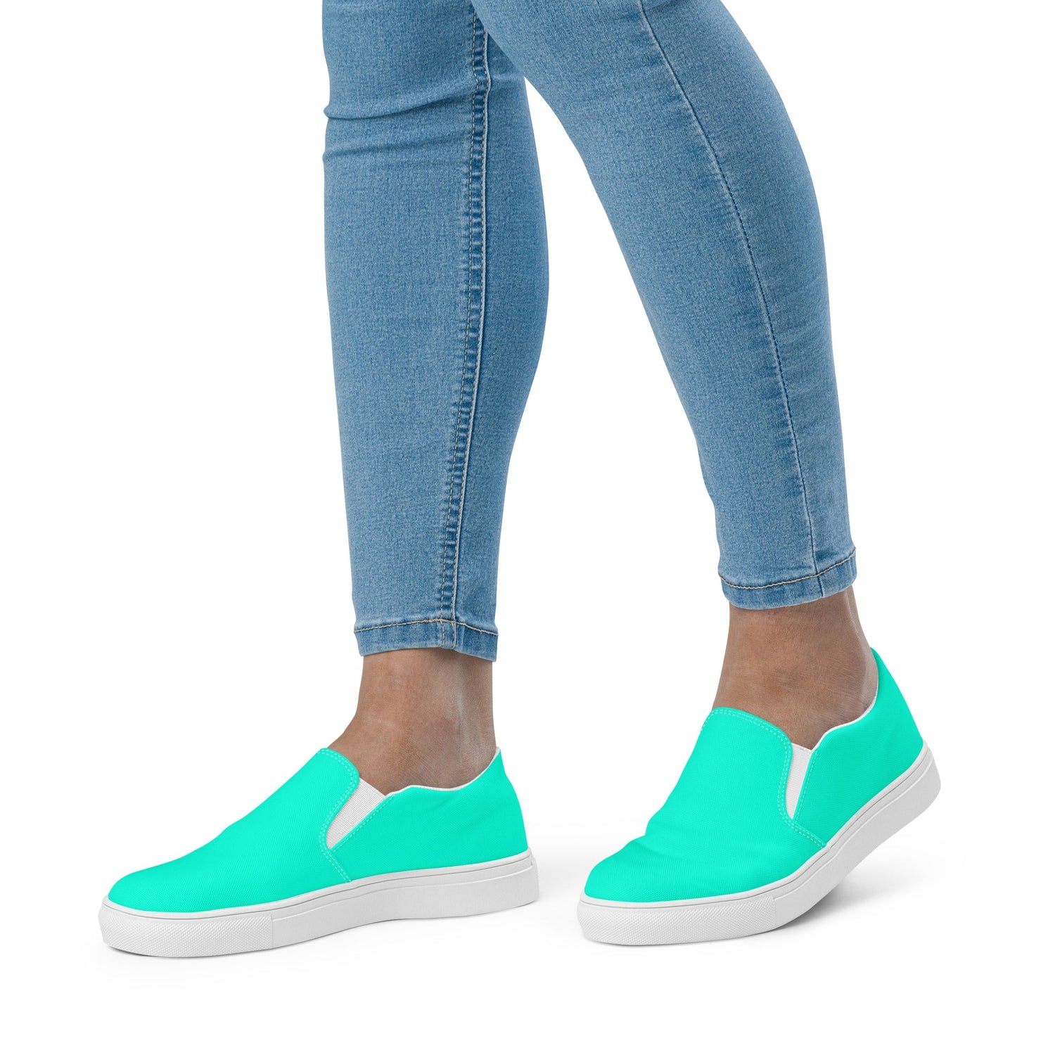klasneakers Women’s slip-on canvas shoes - Cool Pool Aqua Green