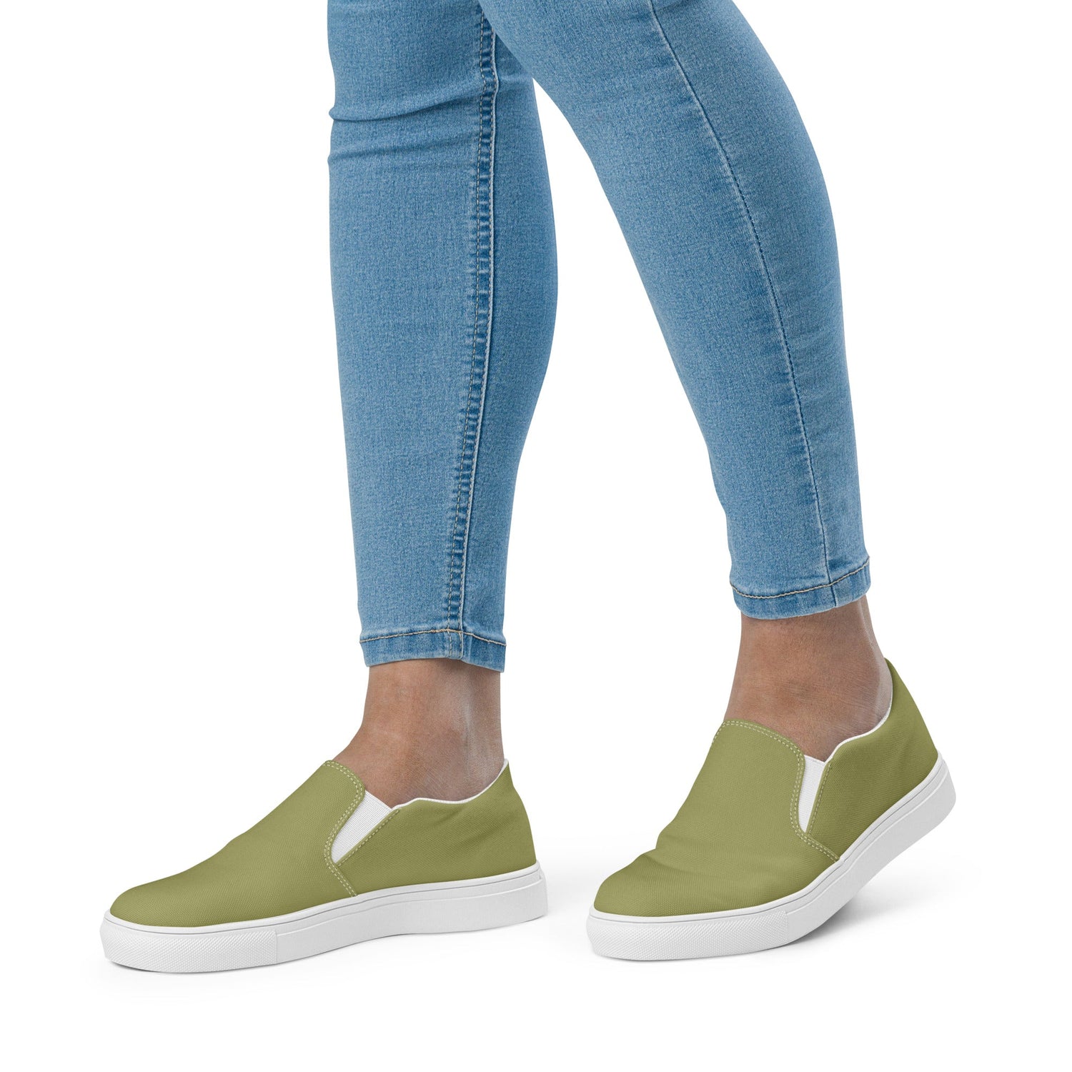 klasneakers Women’s slip-on canvas shoes - Light Moss