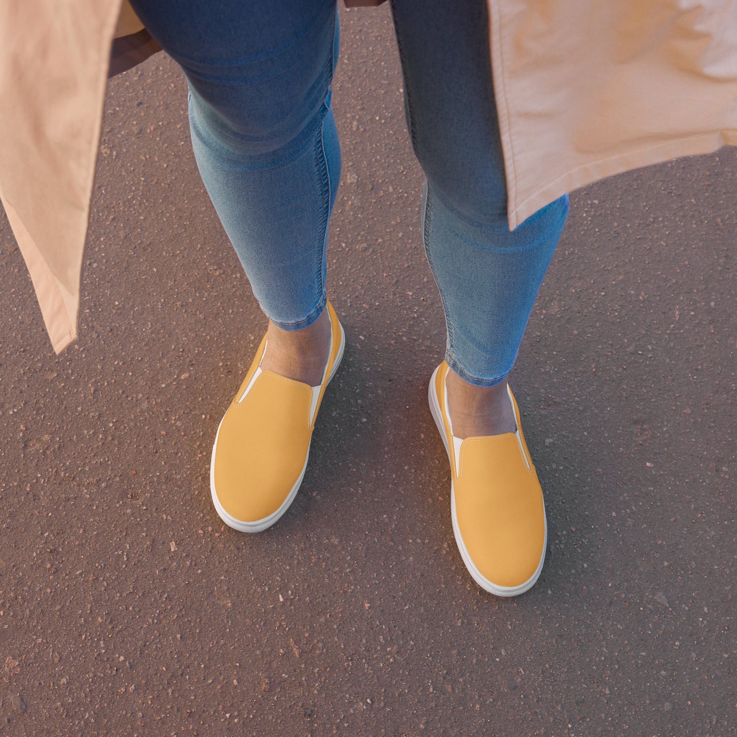 klasneakers Women’s slip-on canvas shoes - Light Orange