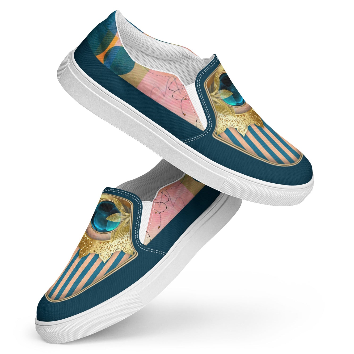klasneakers Women’s slip-on canvas shoes - Blue Orb