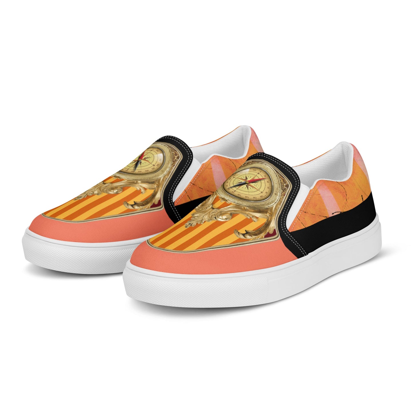 klasneakers Women’s slip-on canvas shoes - Gold Compass