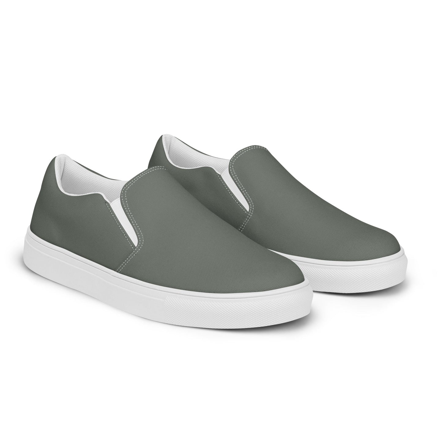 klasneakers Women’s slip-on canvas shoes - Olive Drab Gray